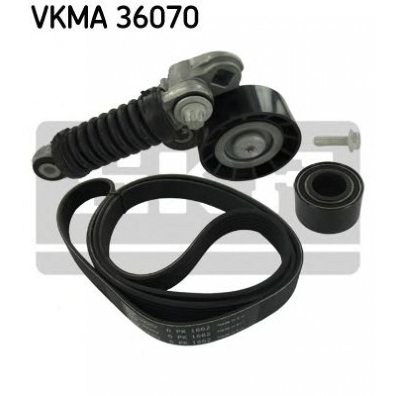 VKMA 36070 SKF Комплект доріжкового ремня (ролик, ремінь)